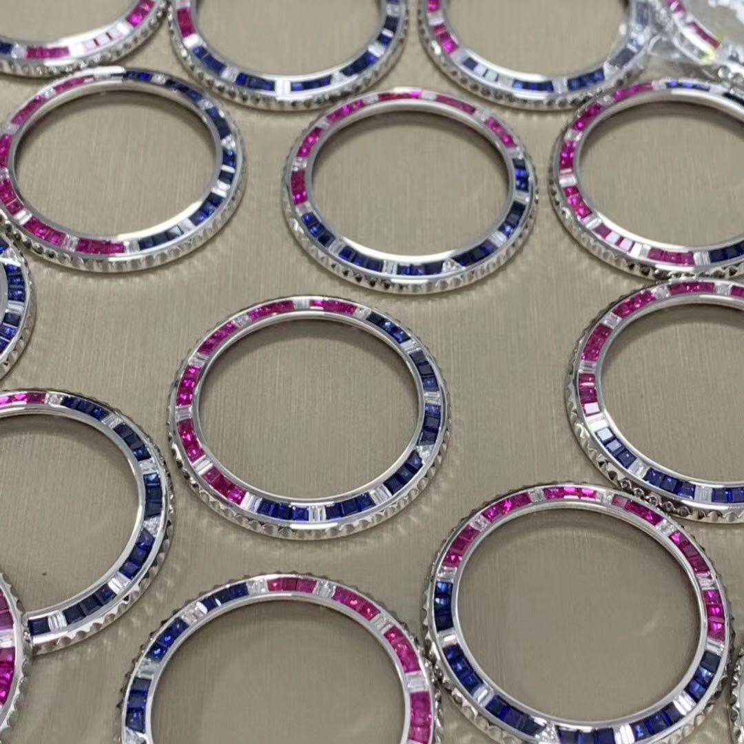 20年18K金表镶钻金鸿盛定制手表镶嵌加工表盘镶钻腕表手表后加钻