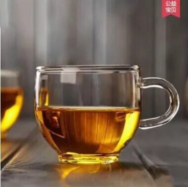 透明小玻璃茶杯子带把套装水杯花果茶杯花茶茶具红茶杯绿把杯