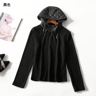 413633 春上衣 女中长款长袖套头