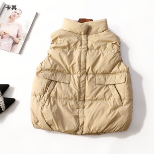 249937 冬羽绒服 女中长款无袖暗扣.M