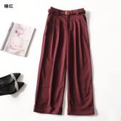 412247 秋休闲裤 女九分