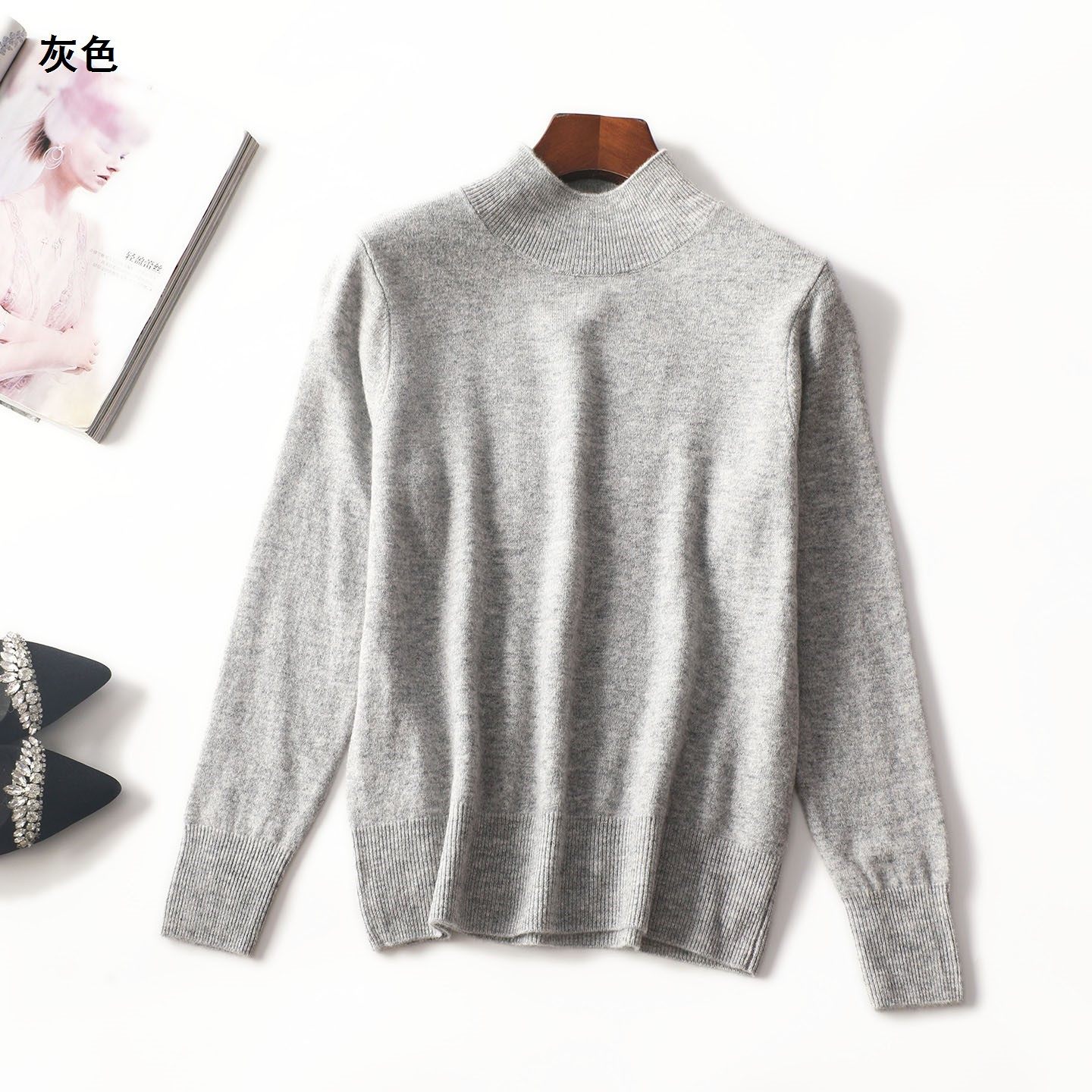 247857 秋针织衫 女短款毛针织衫