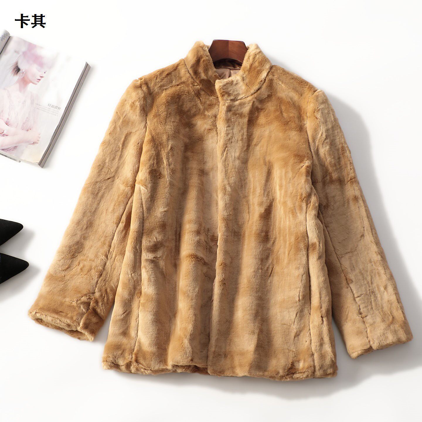 412831 冬外套 深圳女中长款长袖暗扣