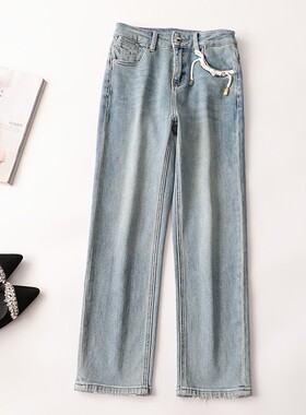 410126 秋牛仔裤 女九分50现货