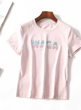 249545 夏T恤 女中长款短袖套头.L.XL.2XL.3XL.4XL