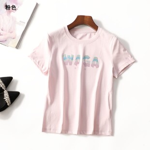 249545 夏T恤 女中长款短袖套头.L.XL.2XL.3XL.4XL