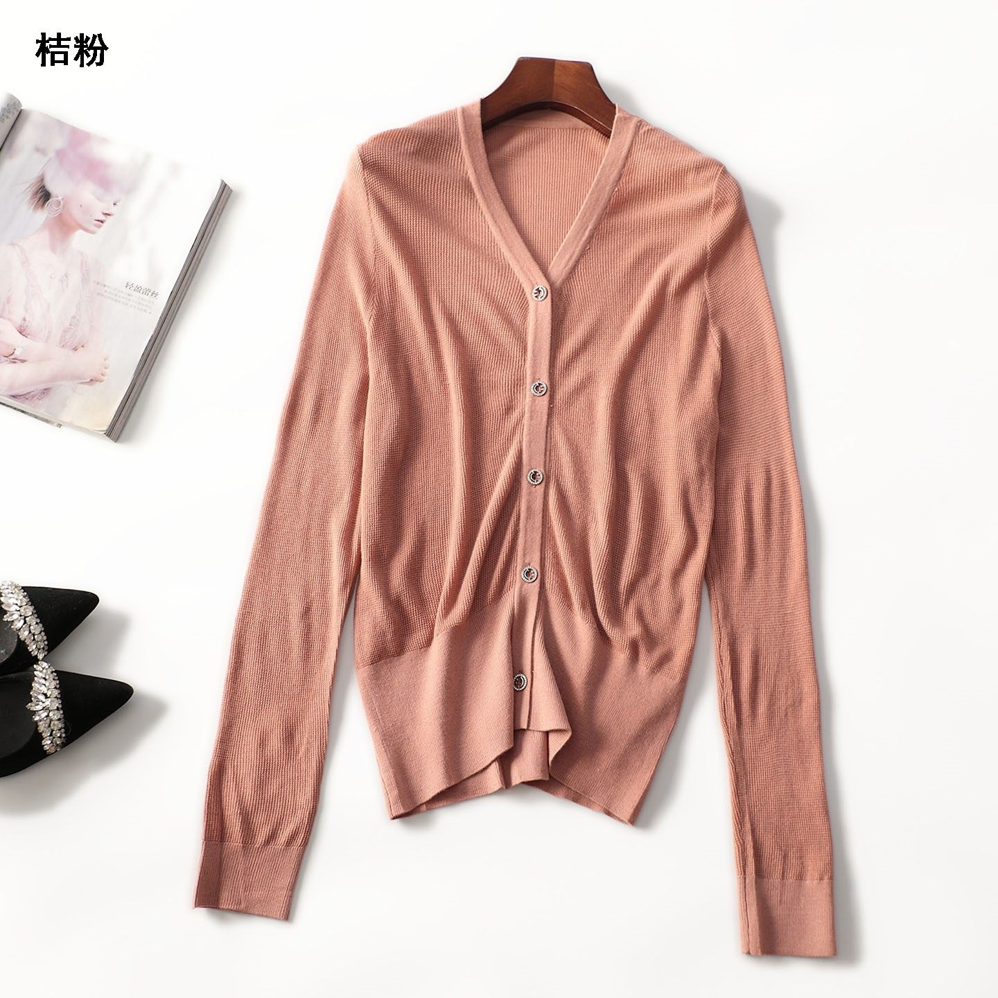 412884 秋中长款单排扣长袖针织衫,女装/女士精品,毛针织衫,淘宝优惠券,粉丝福利购,淘宝优惠卷