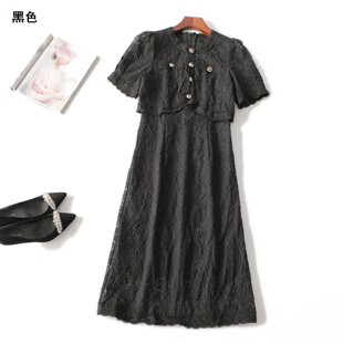 连衣裙 圆领短袖 411511 尼龙夏加长款