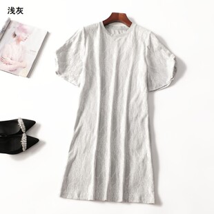 246417南油高端轻奢欧洲站高货女装 连衣裙 洋气欧货小众设计夏短袖