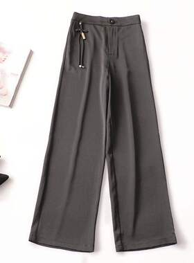 410070 秋醋酸纤维休闲裤 深圳女长款现货