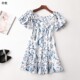 V领短袖 408268 夏中长款 连衣裙