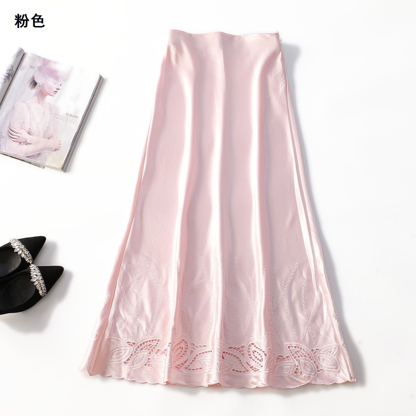 249373 夏半身裙 女加长.S.M.L.XL.2XL