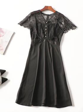 503210 夏连衣裙 女加长款短袖套头清仓