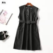 413363 套头 无袖 春连衣裙 深圳女长款