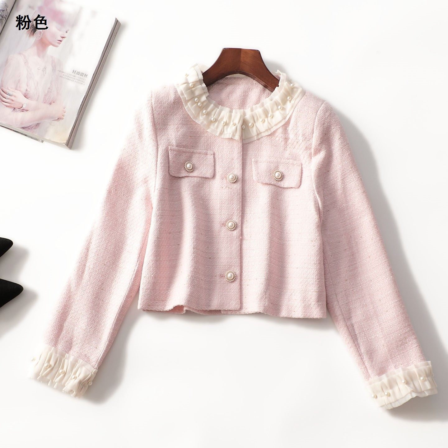 412511 秋外套 女短款长袖单排扣,女装/女士精品,短外套,淘宝优惠券,粉丝福利购,淘宝优惠卷