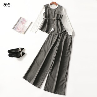 女七分长袖 子套装 套头 秋马夹裤 247688