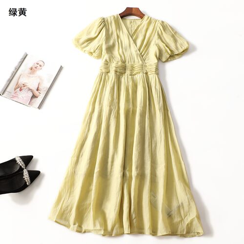 506637 夏连衣裙 女加长款短袖套头