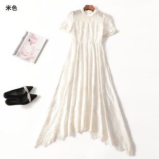 短袖 411933超值新款 天丝夏长款 气质女人味高档女装 连衣裙 精品女装