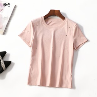 249573 夏T恤 女中长款短袖套头.L.XL.2XL.3XL.4XL