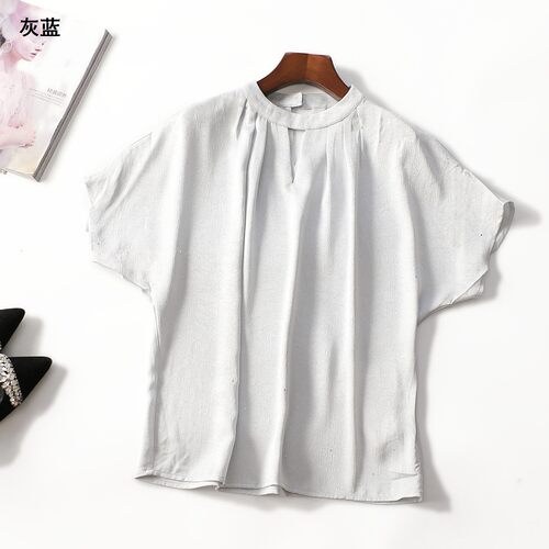 249215 夏上衣 女中长款短袖套头.M.L.XL.2XL