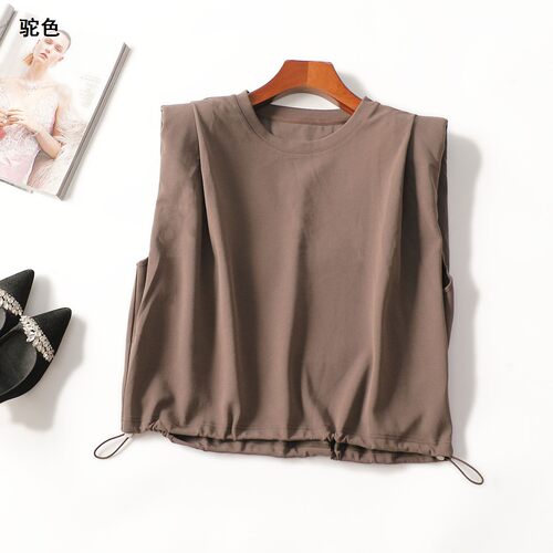 506672 清仓夏上衣 女短款无袖套头.S.M.XL.L