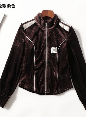 247403 秋外套 深圳女中长款长袖拉链