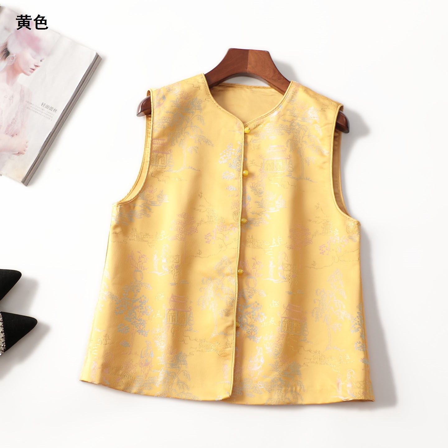 246796新款超值品质精品女装精致新款国风马甲百搭古风无袖马夹,女装/女士精品,马夹,淘宝优惠券,粉丝福利购,淘宝优惠卷