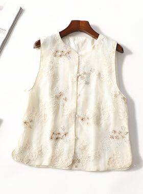 249518 春马夹 女中长款无袖单排扣.XL.3XL