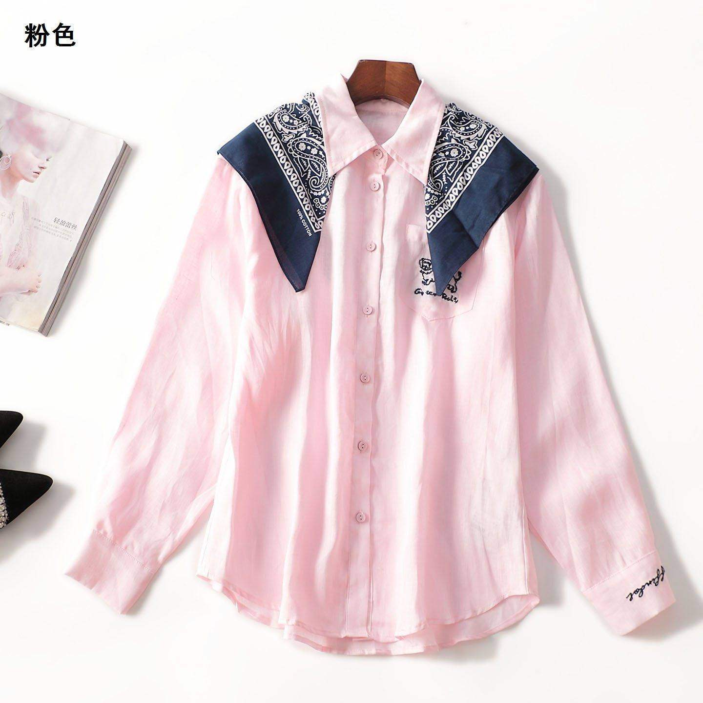 246853 秋棉麻衬衫 女中长款长袖单排扣清仓,女装/女士精品,衬衫,淘宝优惠券,粉丝福利购,淘宝优惠卷