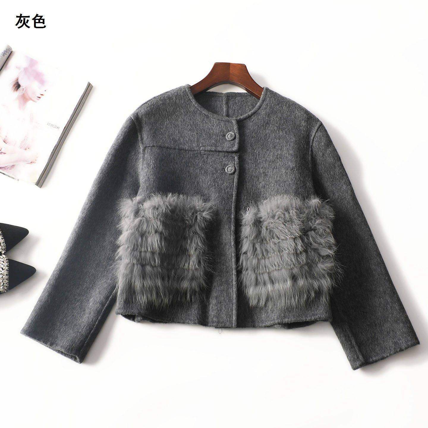 247837 冬双面呢大衣 女中长款长袖单排扣,女装/女士精品,毛呢外套,淘宝优惠券,粉丝福利购,淘宝优惠卷