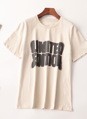 409459 夏中长款圆领短袖T恤