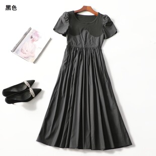 短袖 深圳女加长款 套头 夏连衣裙 248524