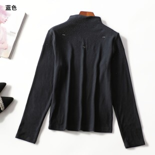 413573 春上衣 女中长款长袖套头