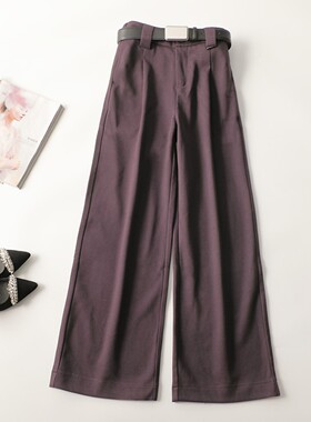 【次品】245004 休闲裤少腰带