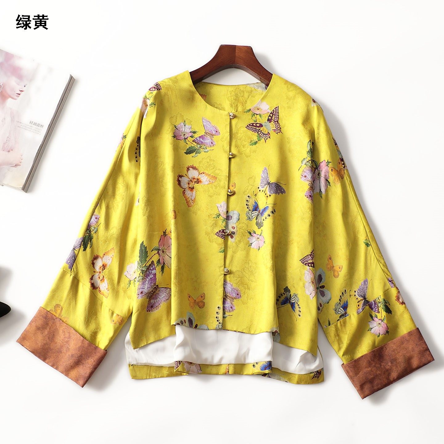 412592新款女装超值新中式国风人丝复古秋中长款单排扣长袖外套,女装/女士精品,短外套,淘宝优惠券,粉丝福利购,淘宝优惠卷