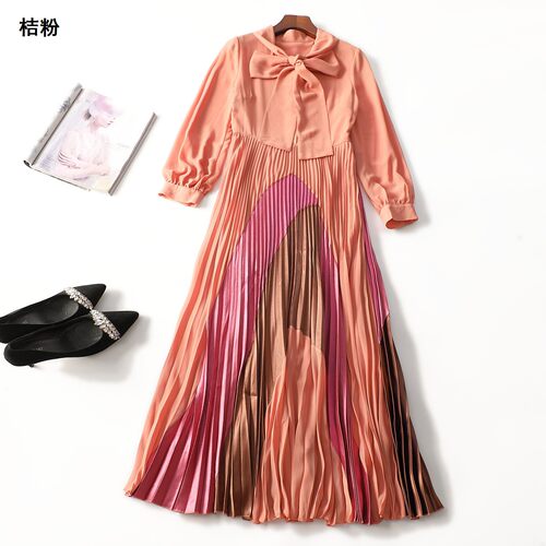 249214 春连衣裙 深圳女加长款长袖套头.S.M.XL