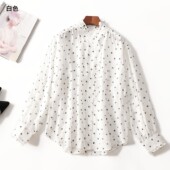 246743 单排扣现货 长袖 秋麻衬衫 深圳女中长款