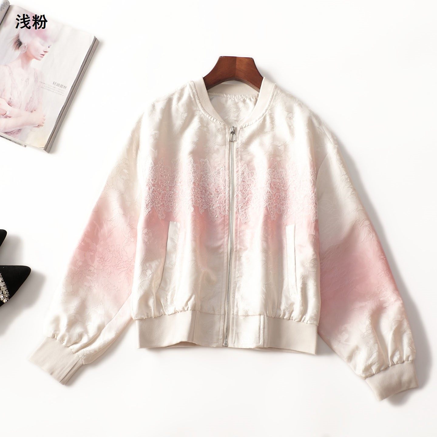 【次品】412155 外套领边内衬有印