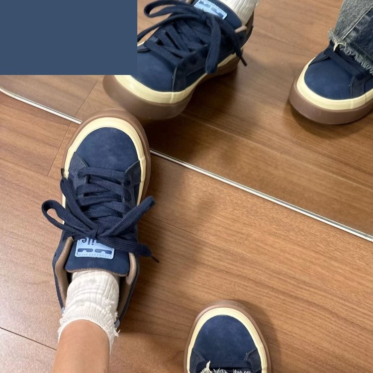 2025冬季新款运动鞋透气系带低帮3-5cm普鲁士蓝女子20
