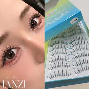 彩思秀小恶魔假睫毛女S2磨尖细梗自然仿真素颜日常新娘妆仙子款毛
