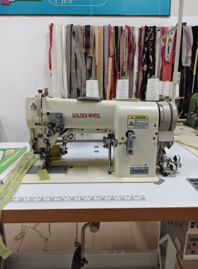 台湾金轮牌1720PK带刀带轮对丝缝纫机 睫毛绣