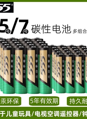 555高功率锌锰干电池5号7号五号R6P SIZE AAA七号玩具遥控器钟表
