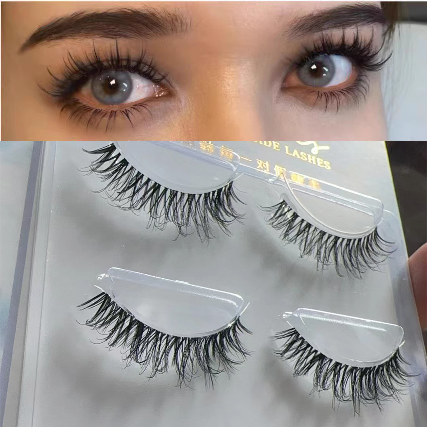 欧美自然泰妆假睫毛磨尖浓密3D款
