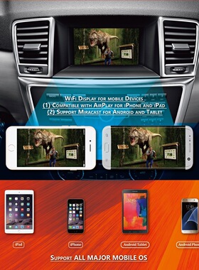 Mirascreen汽车载无线WiFi同屏器推送宝 车载无线HDMI镜像同屏器