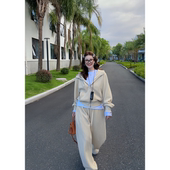 24小时舒适 ＋外套 3色 长裤 休闲套装 M家