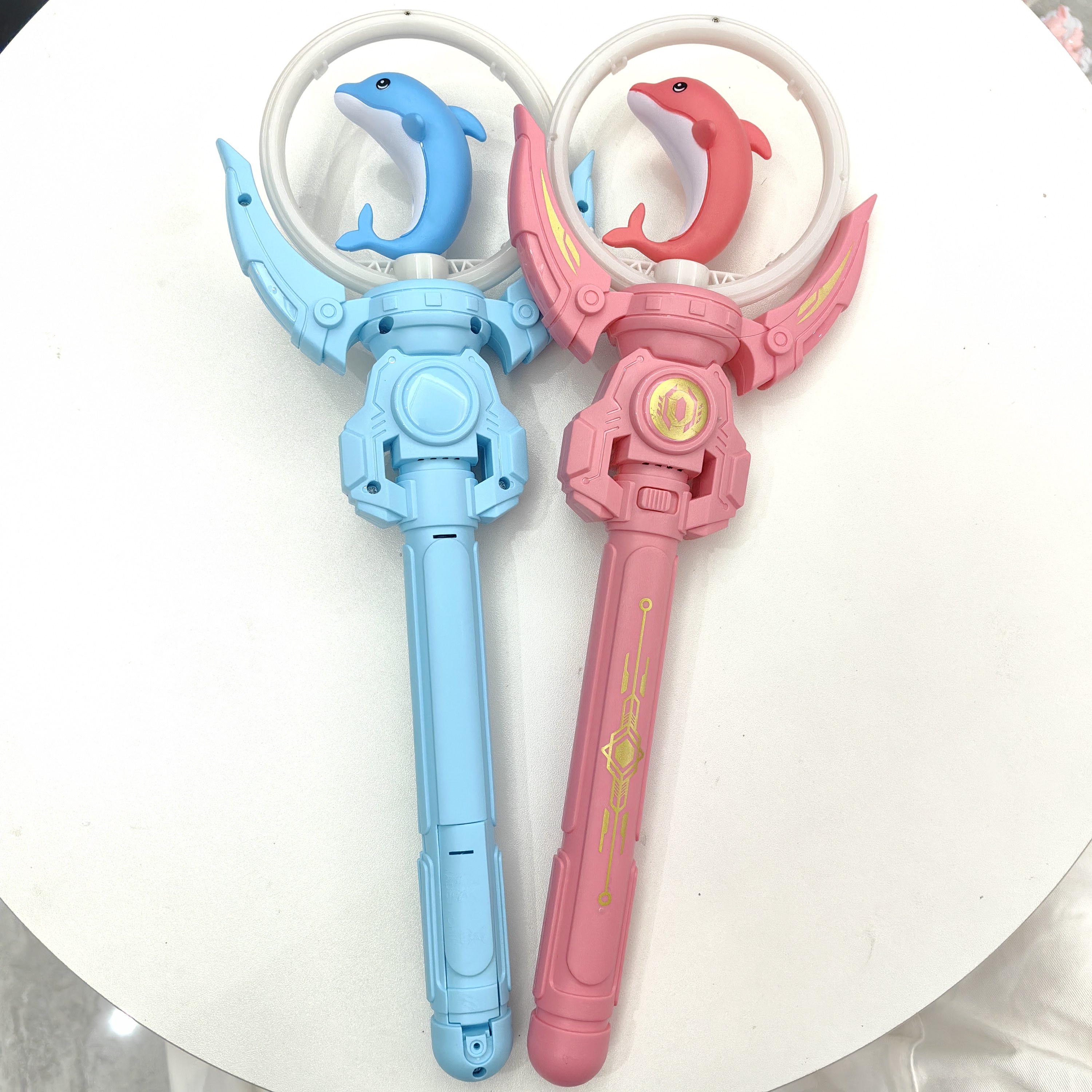 儿童发光电动风车玩具海洋馆魔法棒旋转音乐卡通小孩夜市