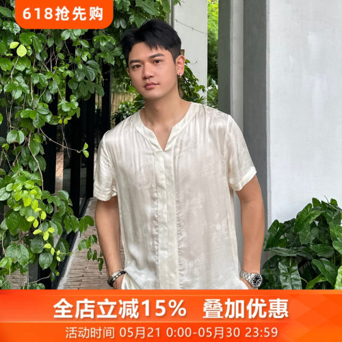 三重门短袖休闲所有V领上衣气质