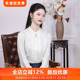 外套休闲日常中国风女装 白月尘三重门夏季 真丝花罗桑蚕丝衬衫 防晒