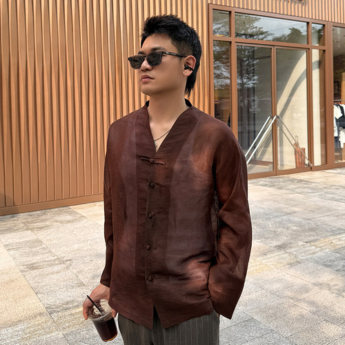 复古中式男装新款外套中式