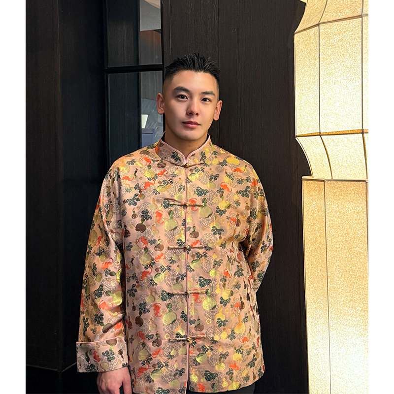 原厂纯手工高端盘扣唐装上衣